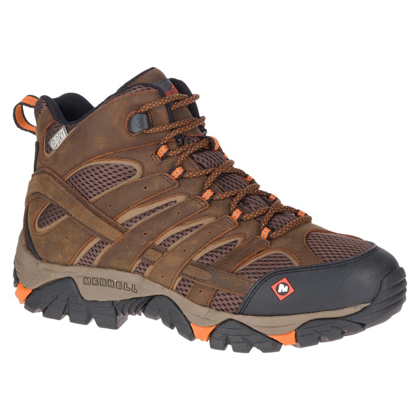 Bottes de Securite Merrell Moab Vertex Mid Waterproof SR Marron Homme | L.D.IQKU